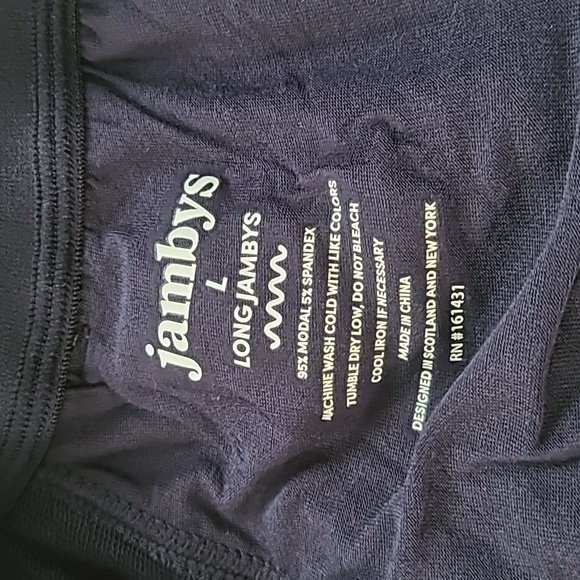 NWT Jambys No Sweat Sweatpants - Unisex, Navy - Picture 5 of 7